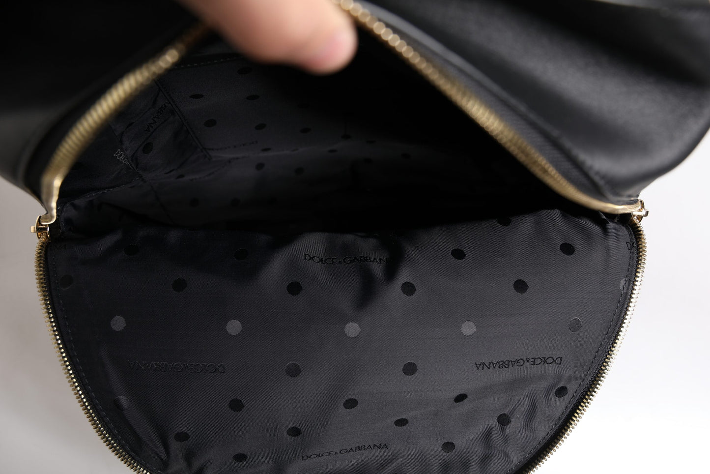 Sac à dos de voyage Dolce & Gabbana en cuir noir avec logo imprimé DG