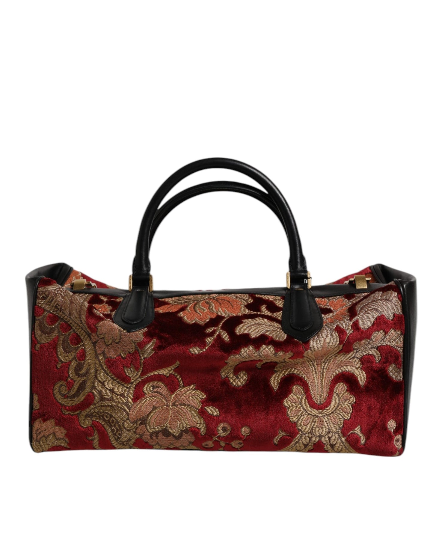 Sac fourre-tout de voyage Dolce & Gabbana en cuir brocart et velours multicolore