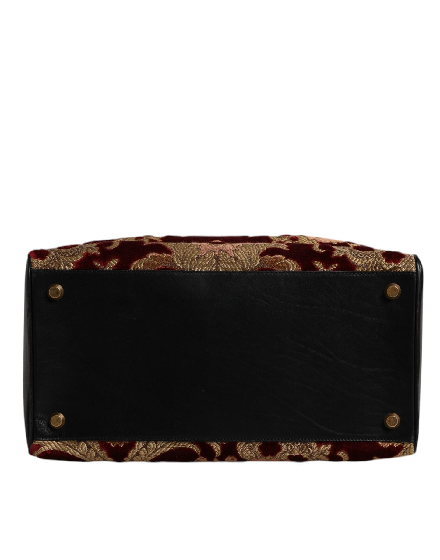 Sac fourre-tout de voyage Dolce & Gabbana en cuir brocart et velours multicolore
