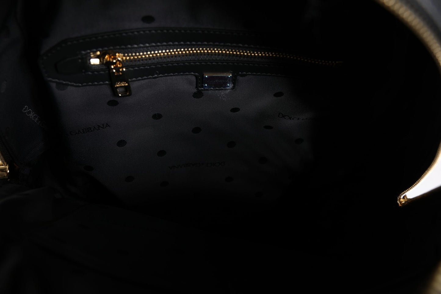 Sac à dos de voyage Dolce & Gabbana en cuir noir avec logo imprimé DG