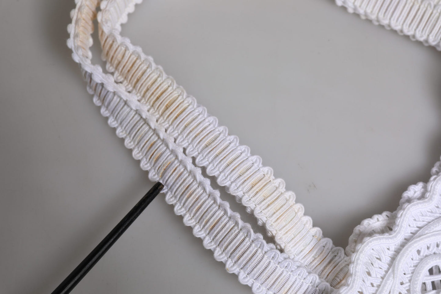 Sac cabas Beatrice en dentelle Cordonetto blanc Dolce & Gabbana