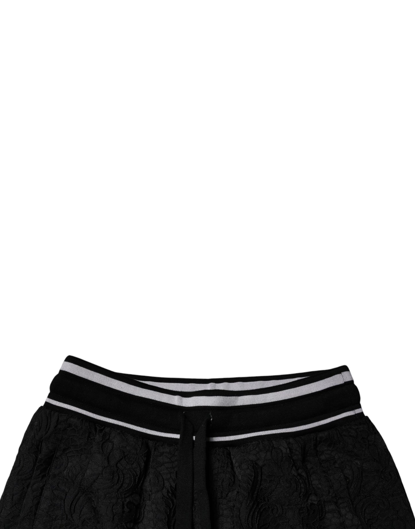 Dolce & Gabbana Black Mid Waist Jogger Men Sweatpants Pants by Dolce & Gabbana