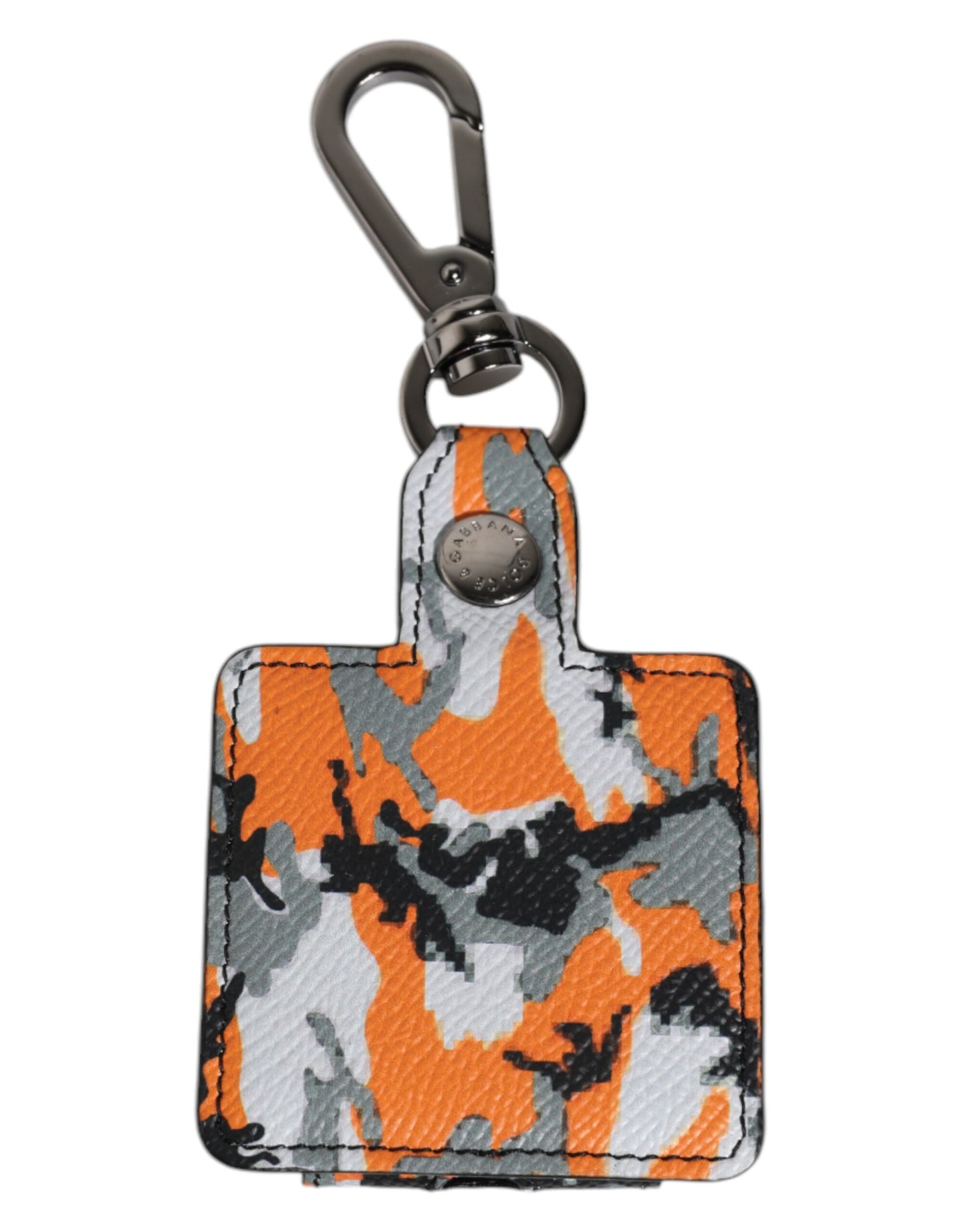 Étui pour Airpods en cuir camouflage multicolore Dolce & Gabbana