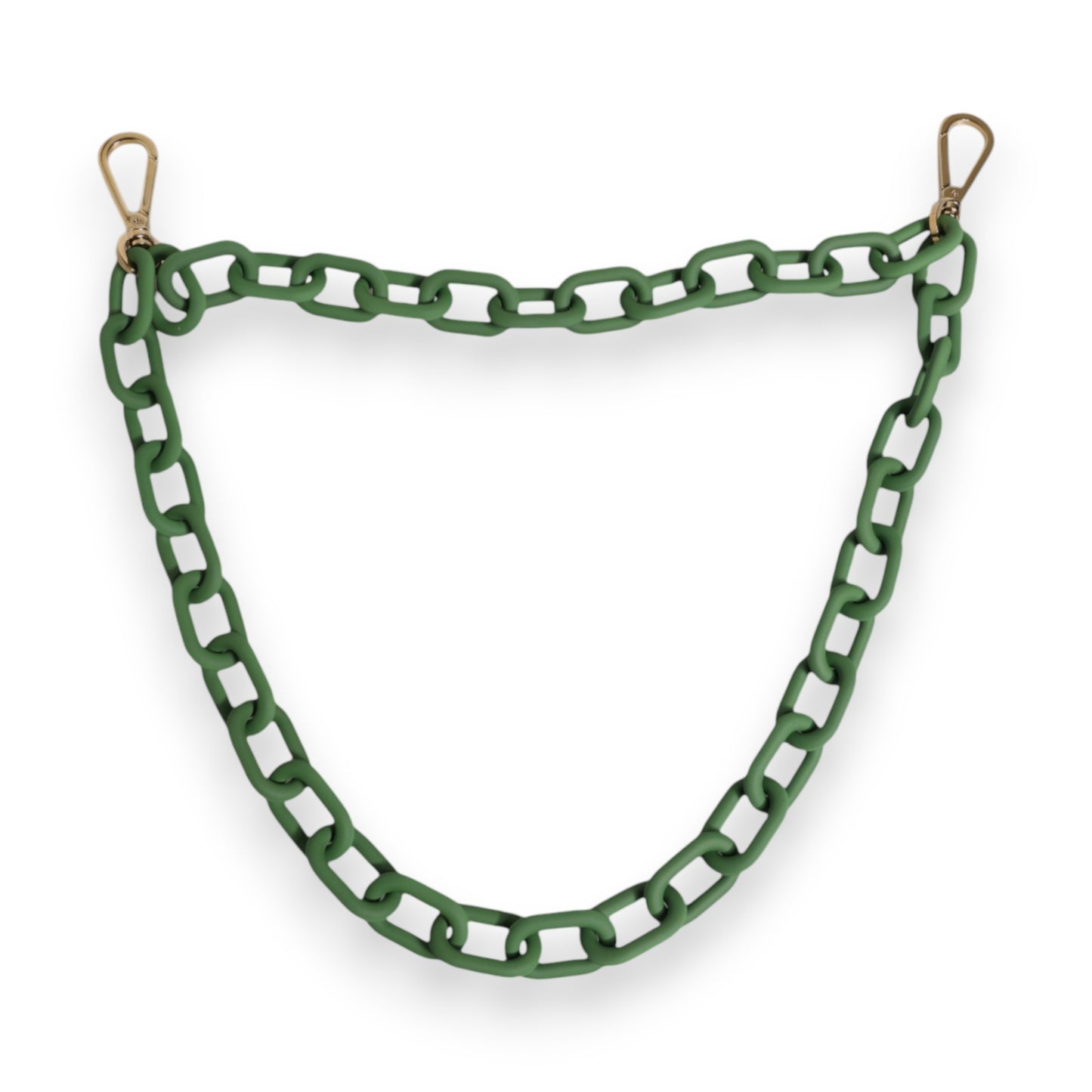 Chaîne de portefeuille épaisse en acrylique plexiglas vert Dolce & Gabbana