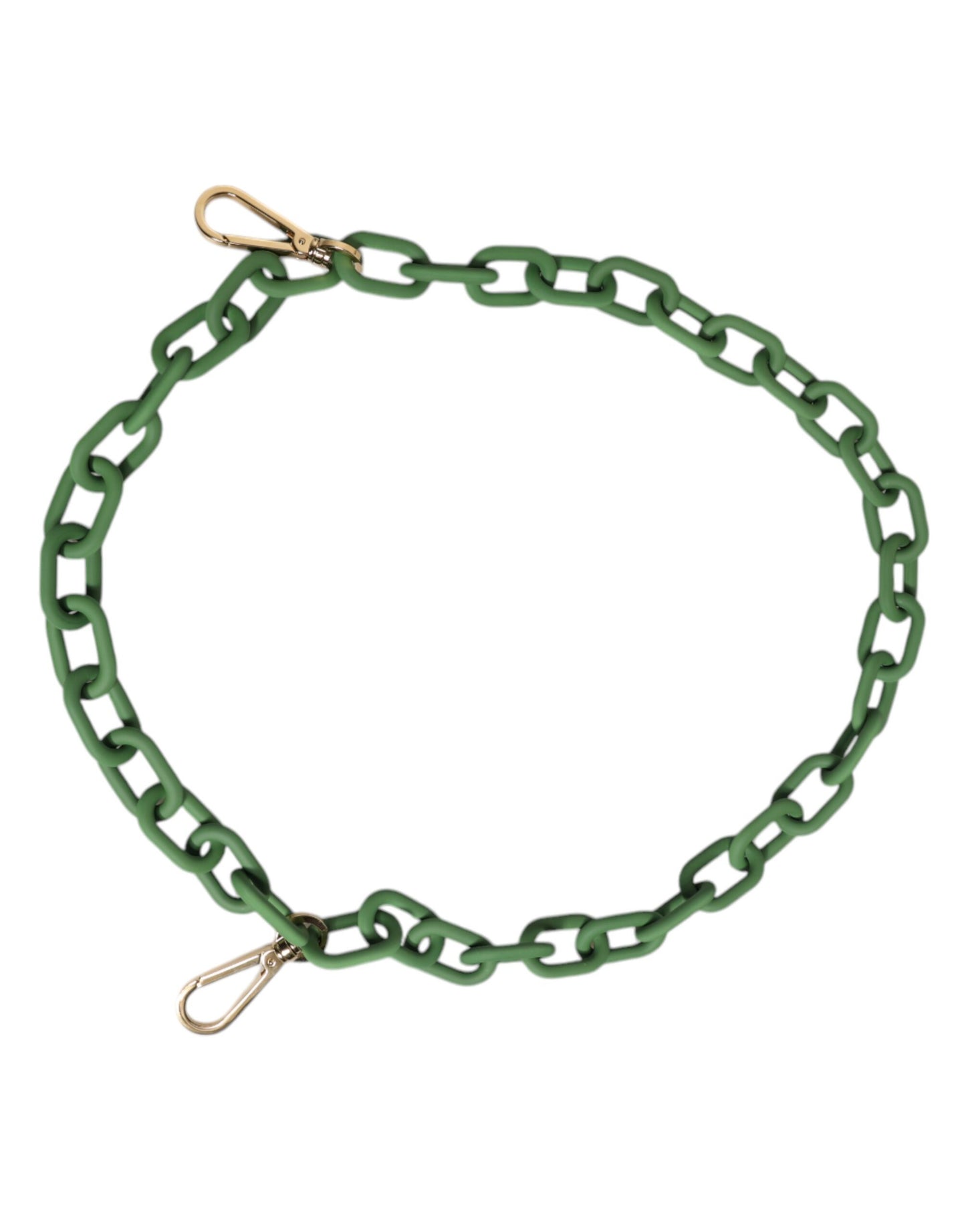 Chaîne de portefeuille épaisse en acrylique plexiglas vert Dolce & Gabbana