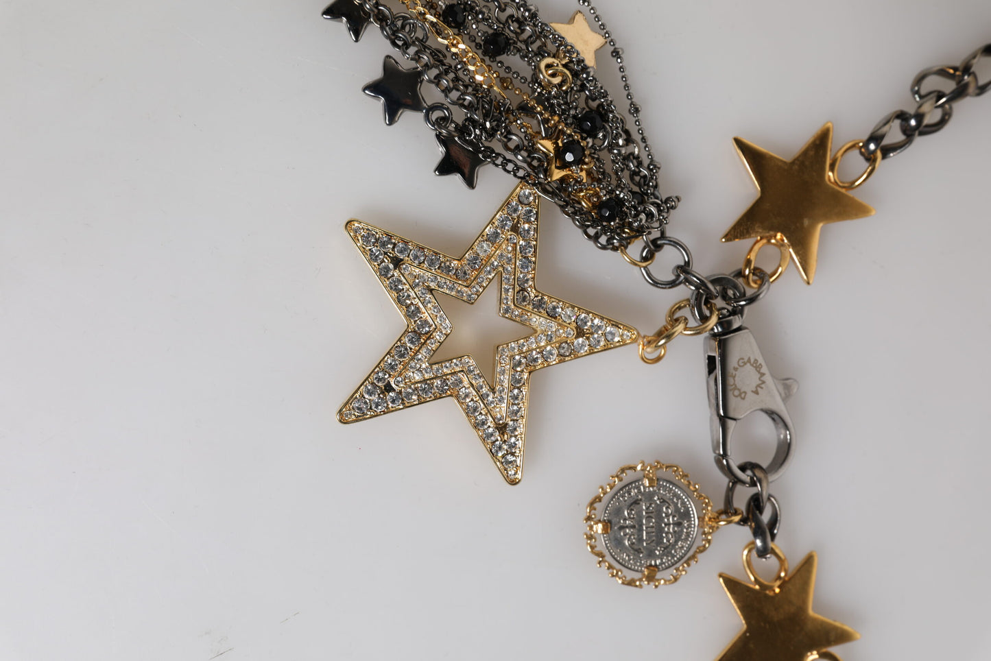 Ceinture chaîne Dolce & Gabbana ornée de laiton argenté et doré