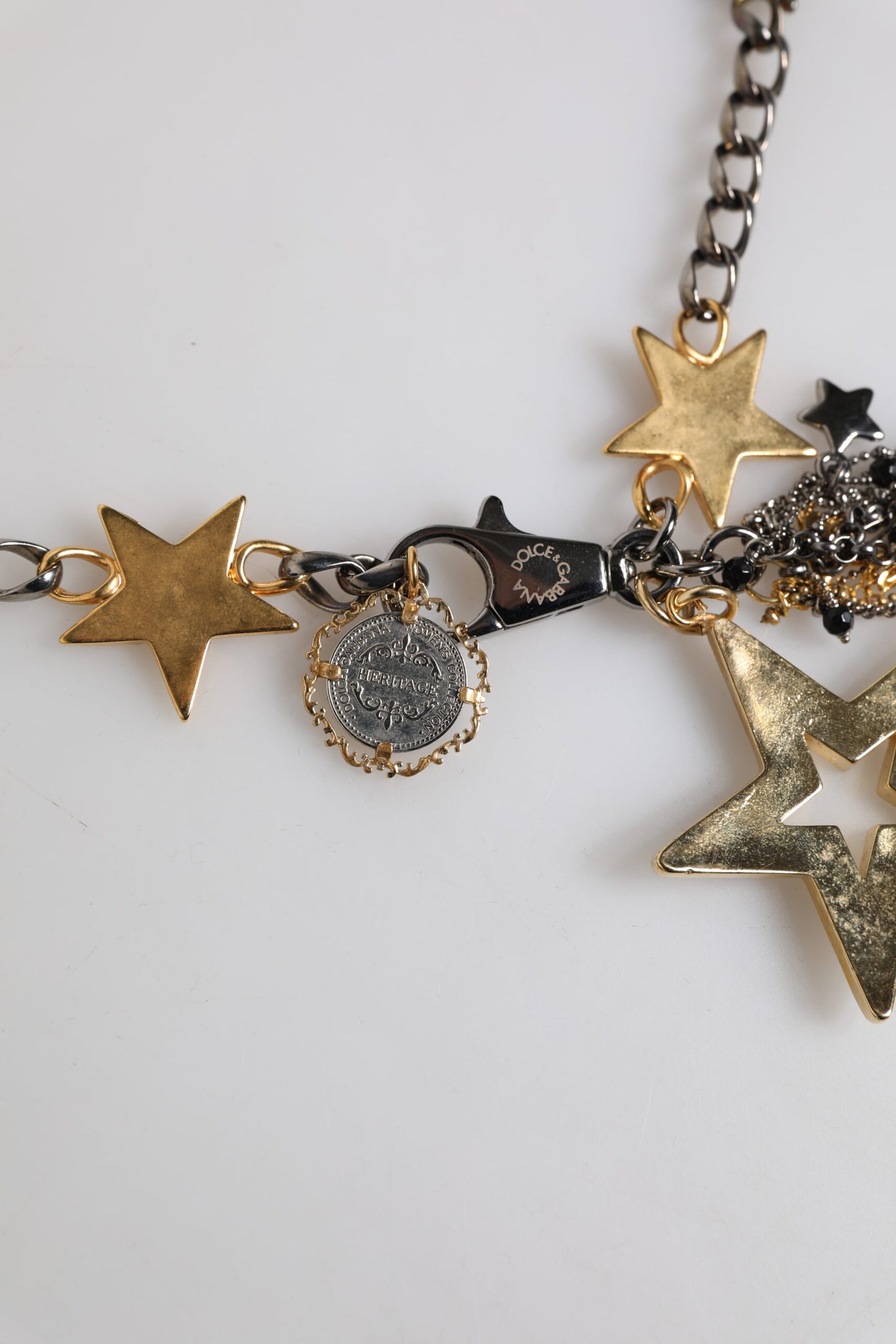 Ceinture chaîne Dolce & Gabbana ornée de laiton argenté et doré