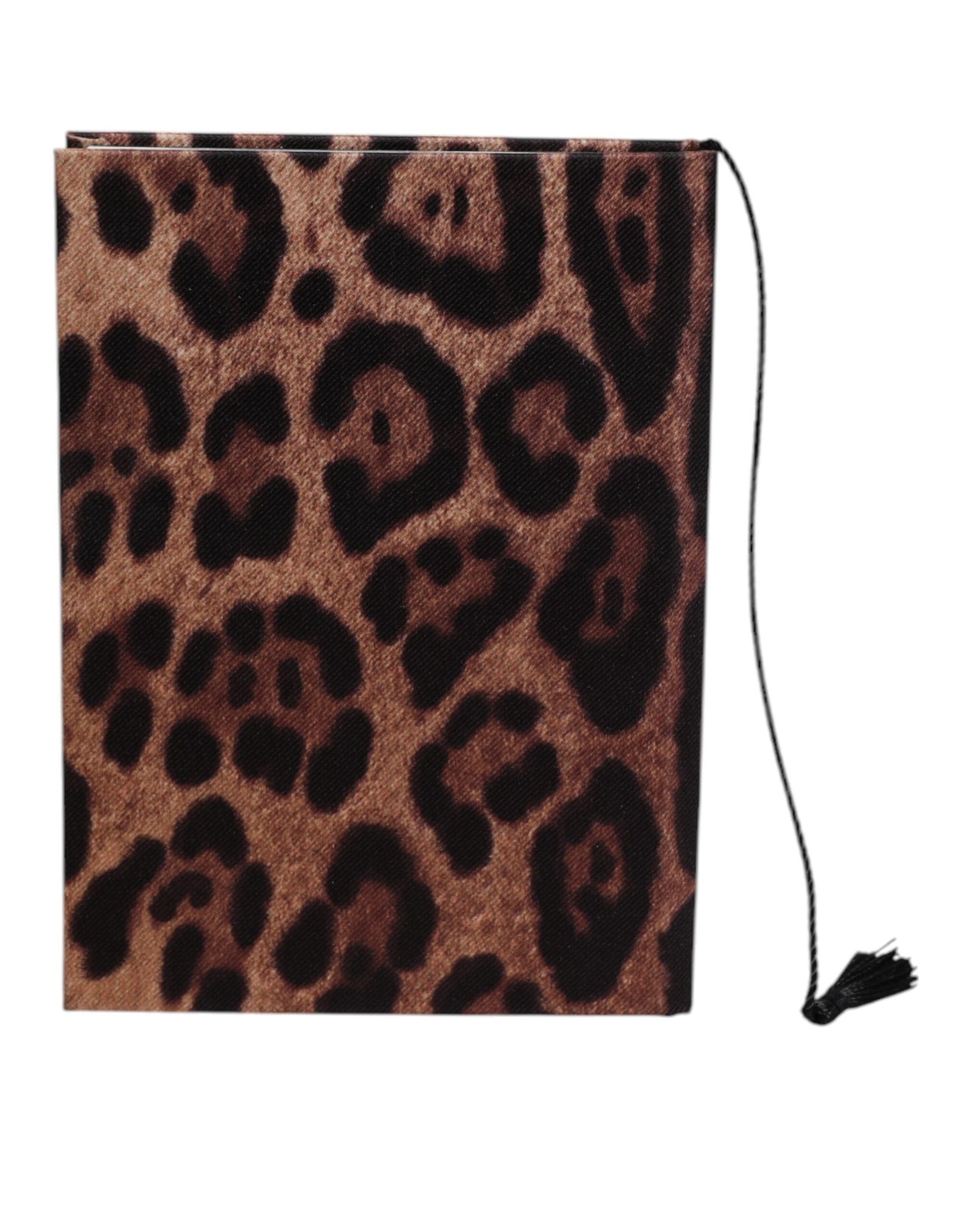 Carnet Dolce & Gabbana marron noir en polyester imprimé léopard avec logo