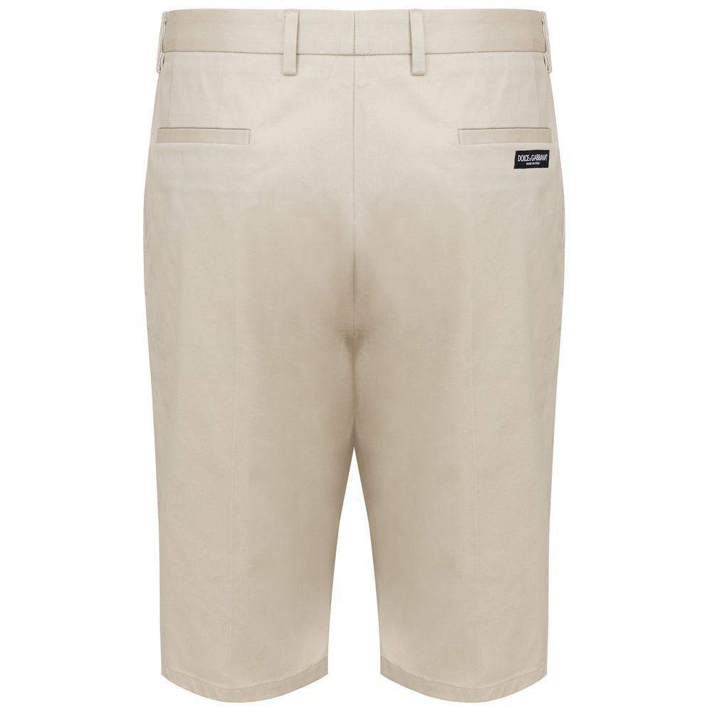 Bermuda en coton beige Dolce & Gabbana
