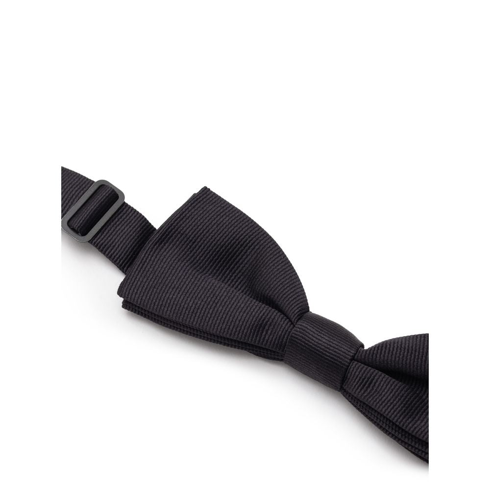 Cravates et nœud papillon en soie noire Dolce & Gabbana