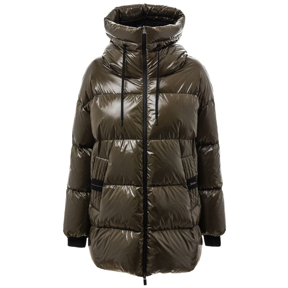 Vestes et manteaux en polyamide vert Herno
