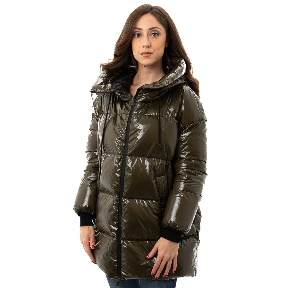 Vestes et manteaux en polyamide vert Herno
