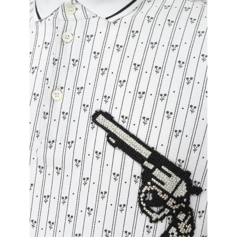 Dolce & Gabbana White Cotton Polo Shirt by Dolce & Gabbana