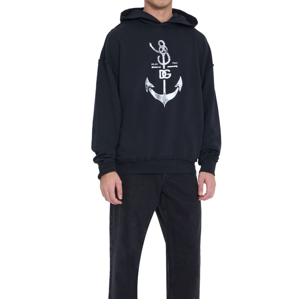 Dolce & Gabbana Blue Cotton Sweatshirt by Dolce & Gabbana