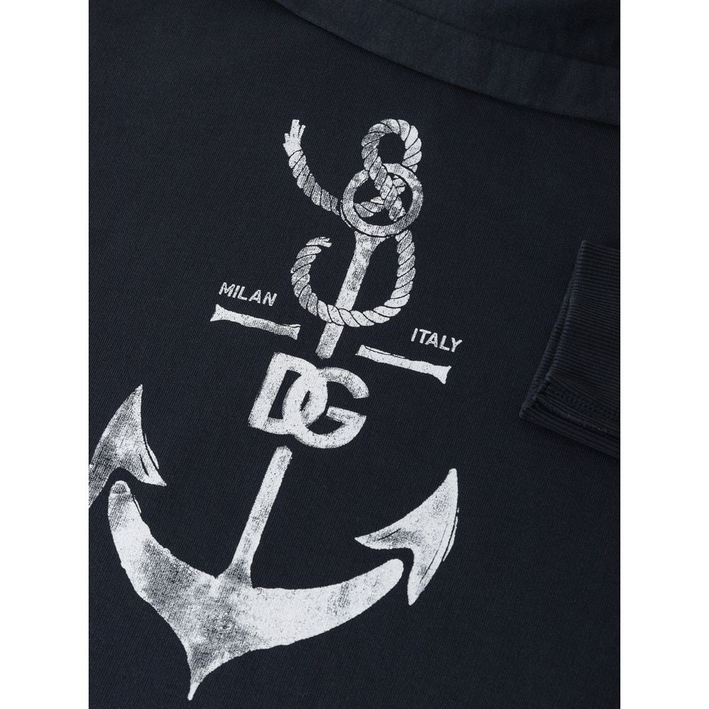 Dolce & Gabbana Blue Cotton Sweatshirt by Dolce & Gabbana