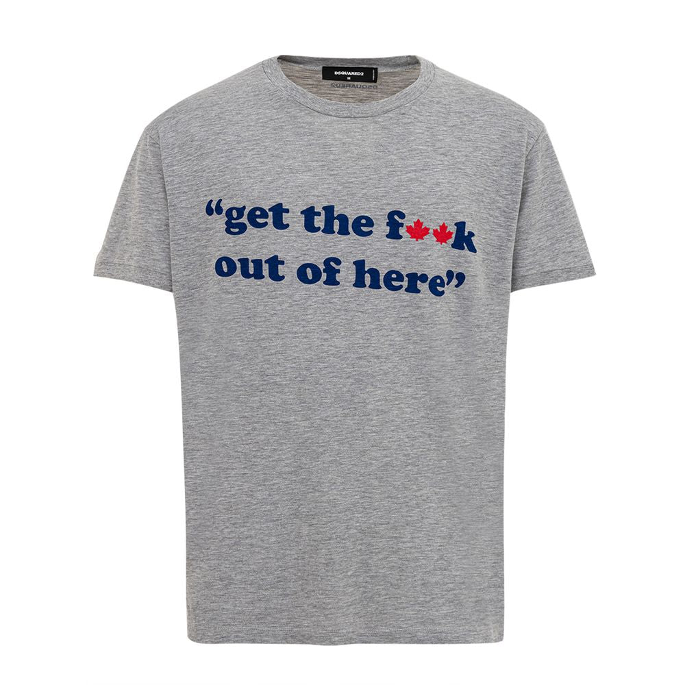 Dsquared² Gray Cotton T-Shirt by Dsquared²