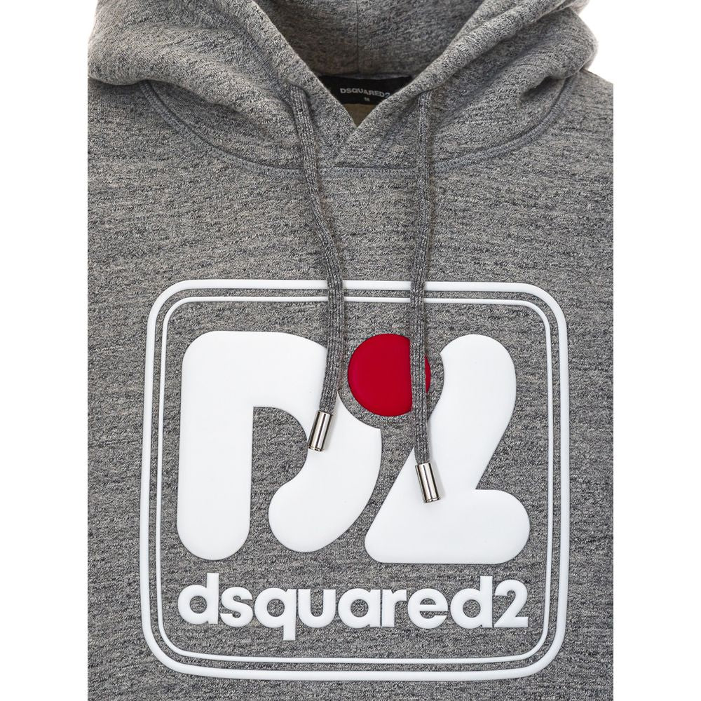 Dsquared² Gray Cotton Hoody by Dsquared²