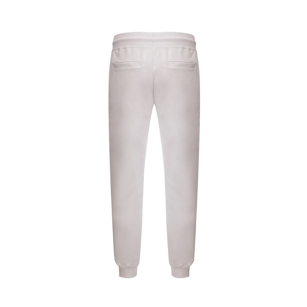 GCDS Elevate Your Wardrobe with Chic White Cotton Pants by GCDS