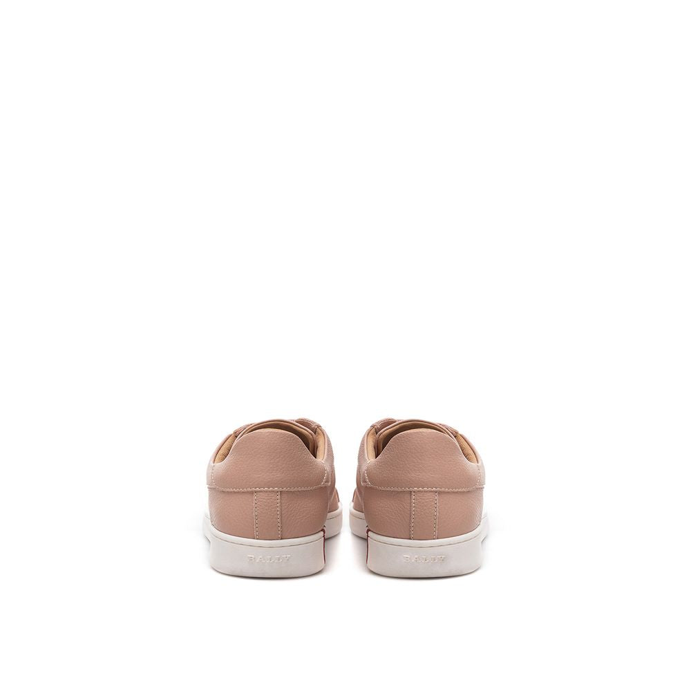 Bally Pink Leather Sneaker by Bally