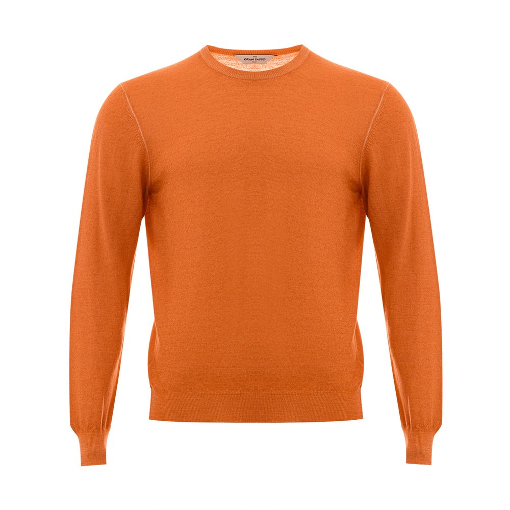 Gran Sasso Orange Wool Sweater by Gran Sasso