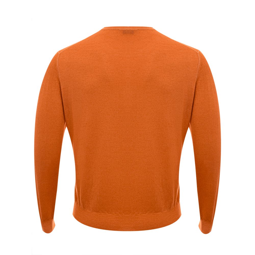 Gran Sasso Orange Wool Sweater by Gran Sasso