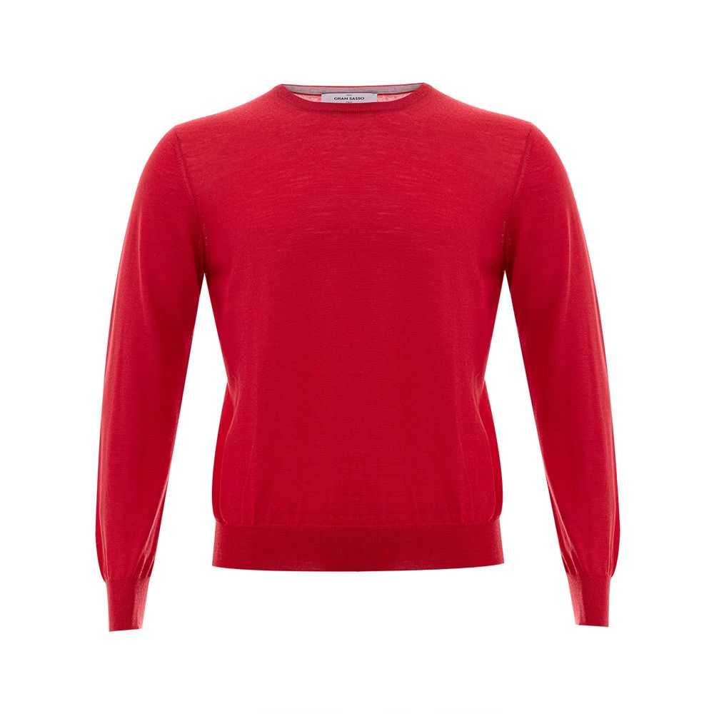 Gran Sasso Elegant Red Wool Sweater for Men by Gran Sasso