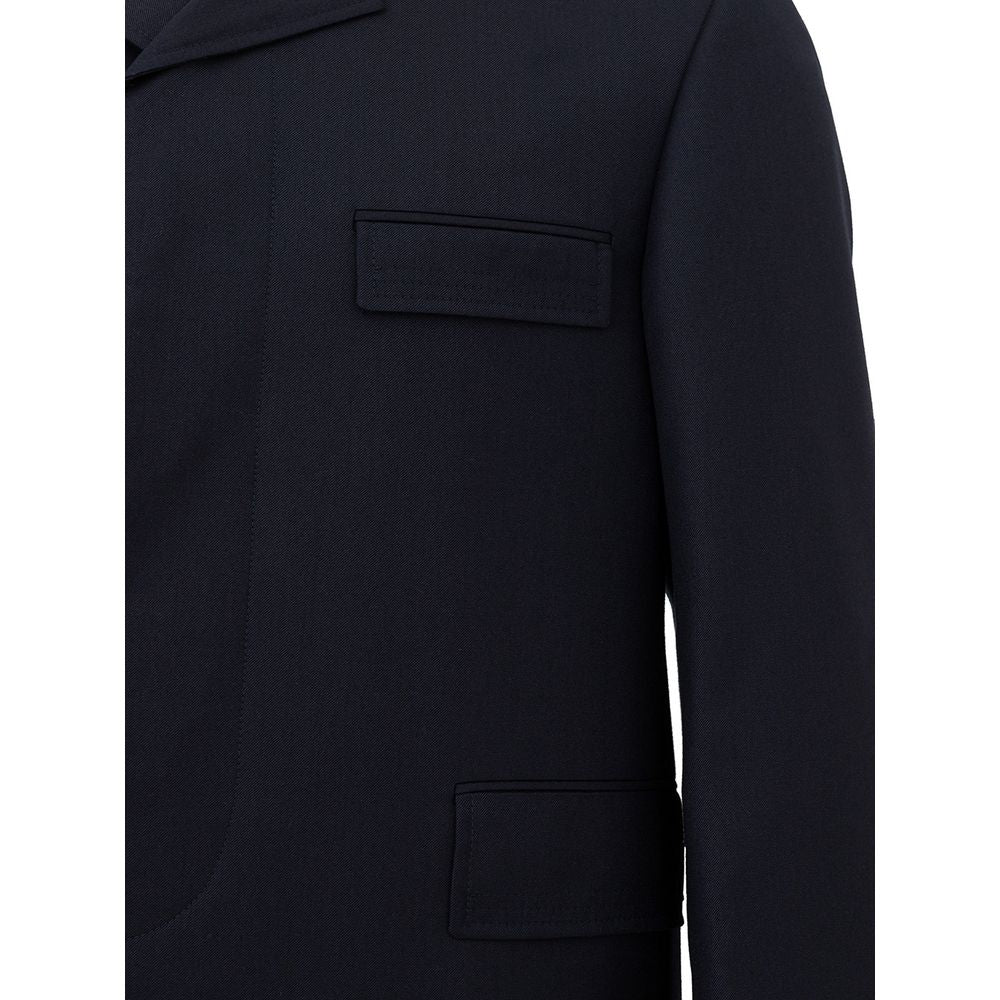 Veste élégante en laine Thom Browne en bleu signature