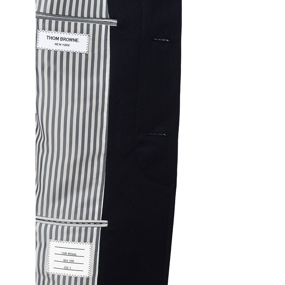 Veste élégante en laine Thom Browne en bleu signature