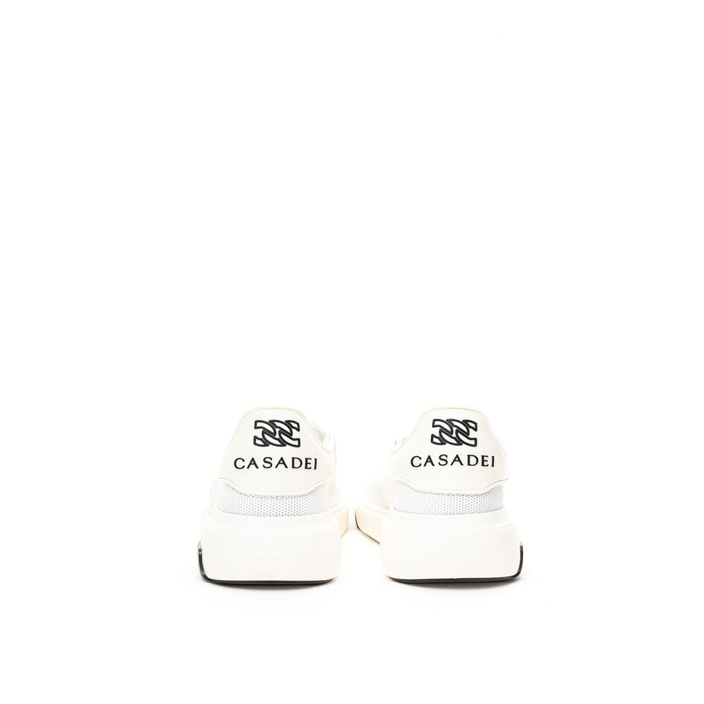 Casadei Elegant White Leather Sneakers by Casadei