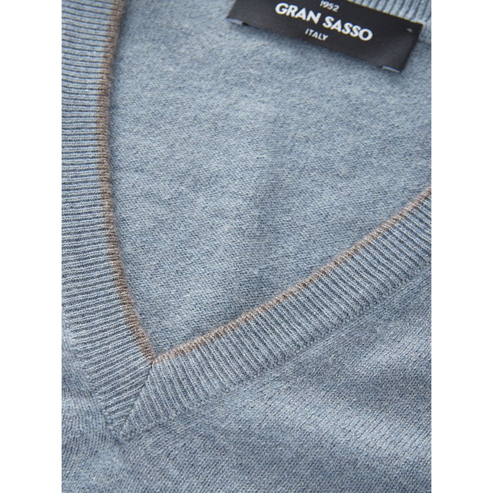 Gran Sasso Elegant Cashmere Sweater in Chic Gray by Gran Sasso