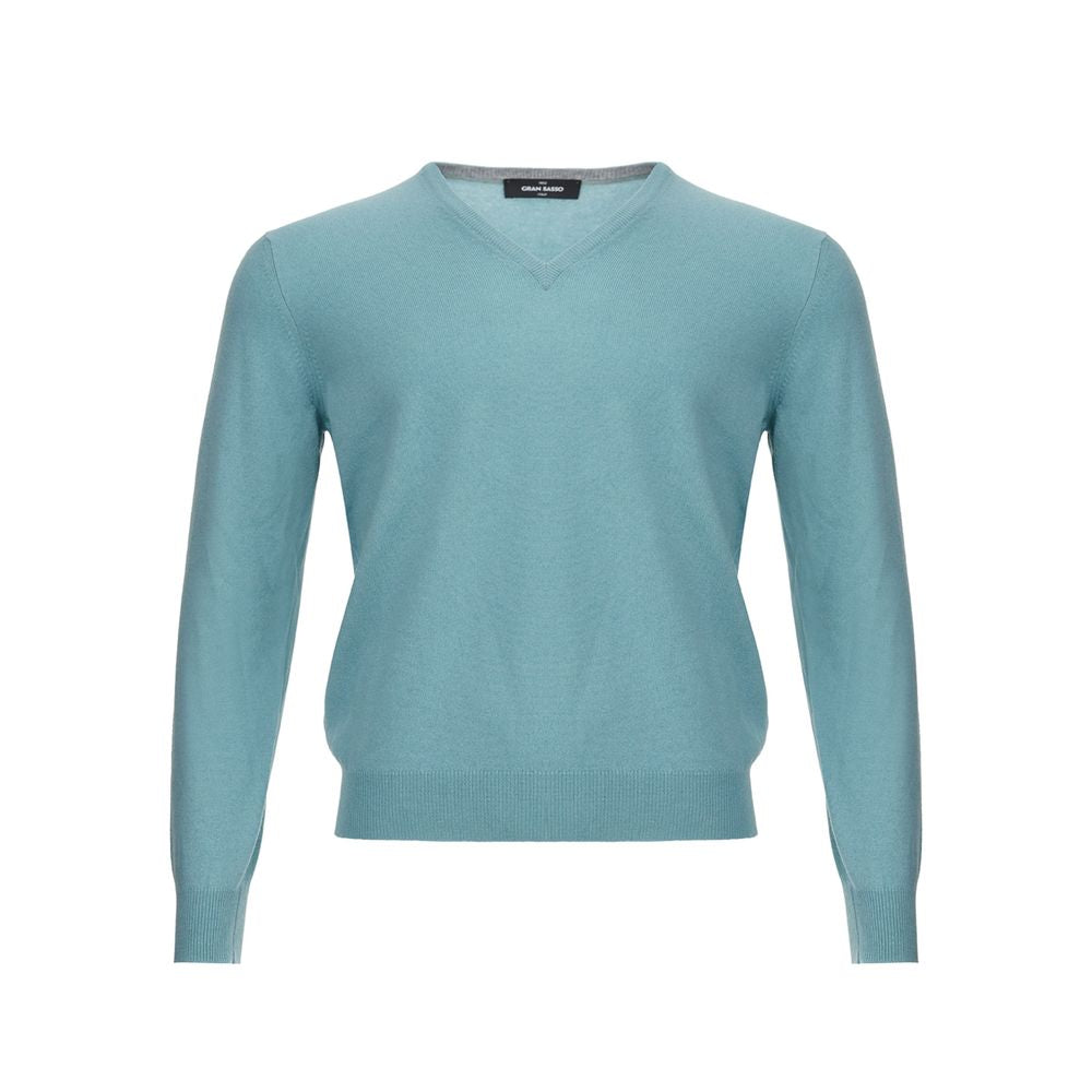 Gran Sasso Turquoise Cashmere Sweater Elegance by Gran Sasso