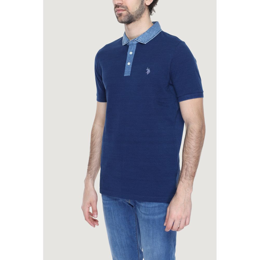 Polo bleu en coton US POLO ASSN.