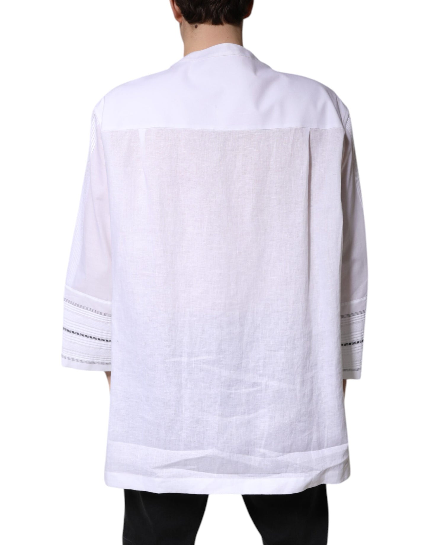 Dolce & Gabbana White Cotton Button Down Long Sleeves Shirt by Dolce & Gabbana