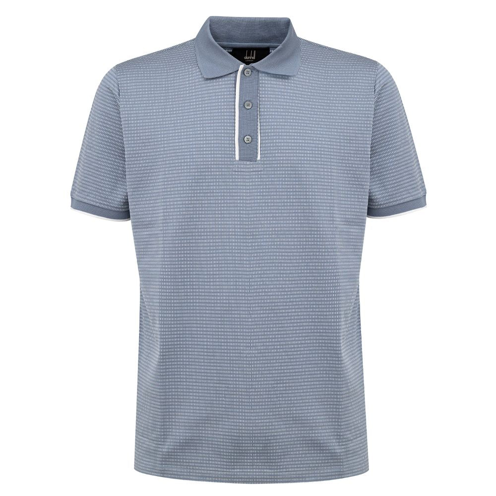 Polo Dunhill en coton bleu