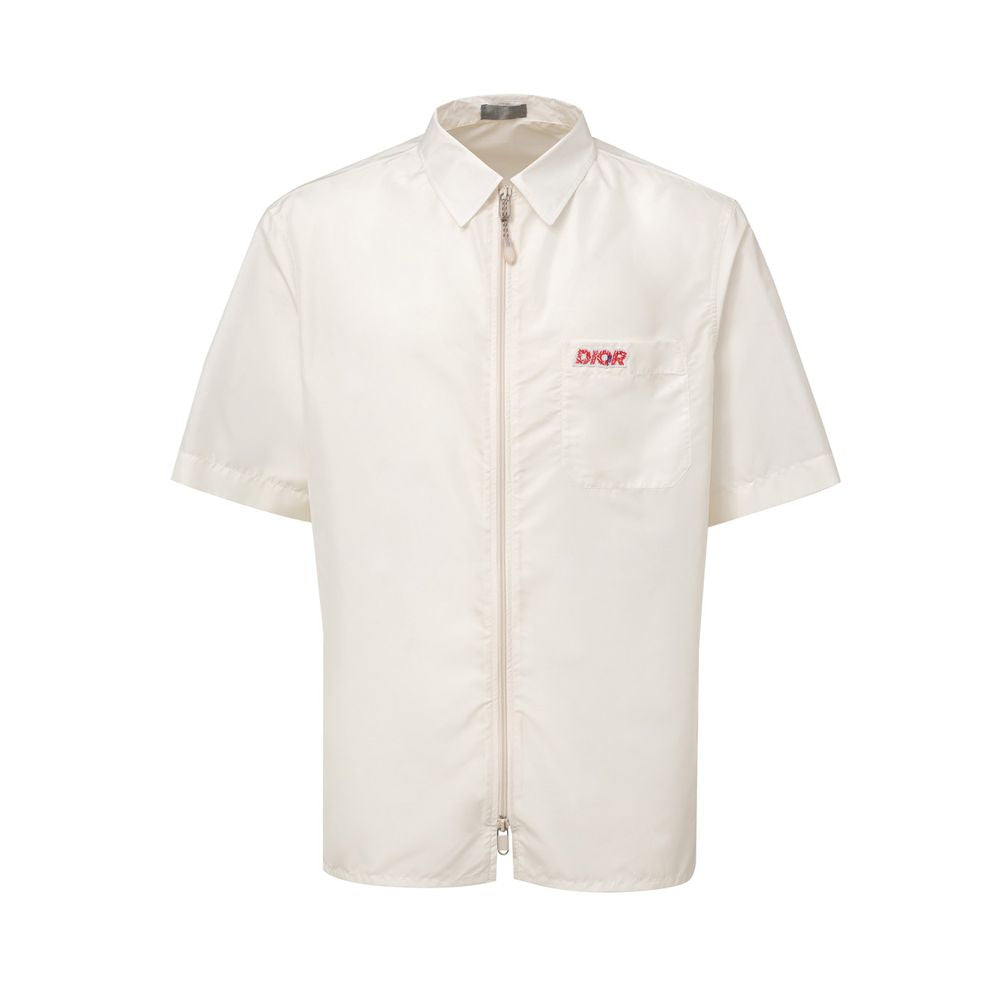 Dior White Polyester Short Sleeve