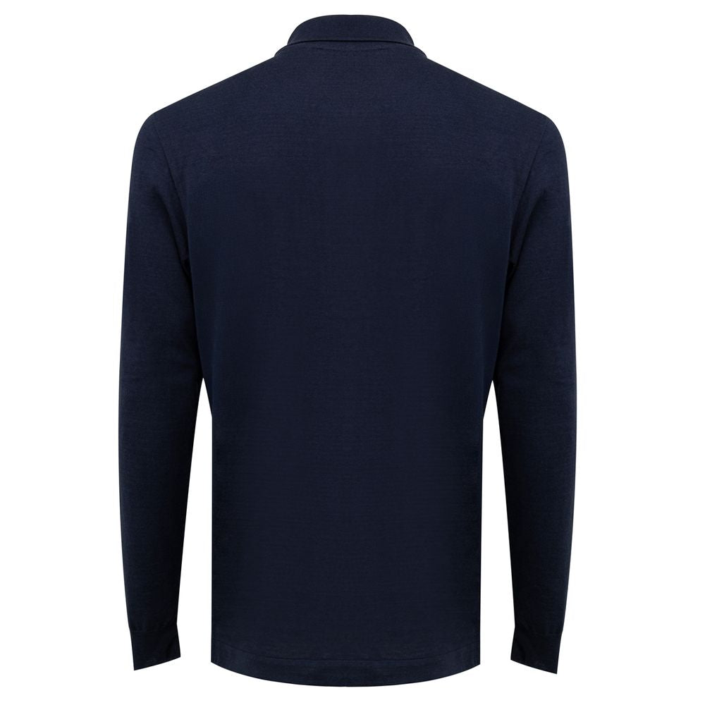 Polo Dunhill en cachemire bleu