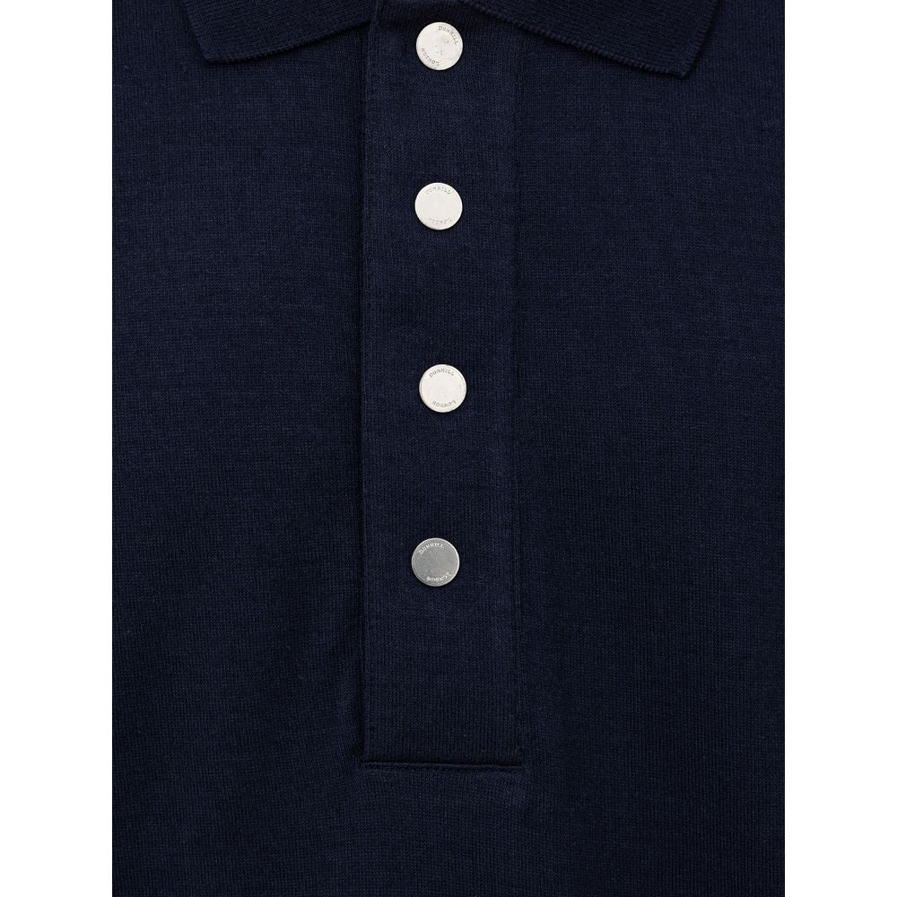 Polo Dunhill en cachemire bleu