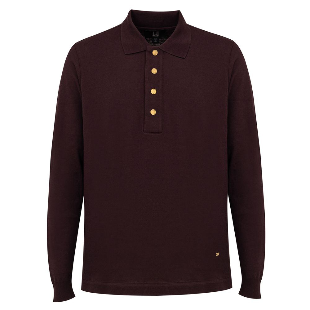 Polo Dunhill en cachemire bordeaux
