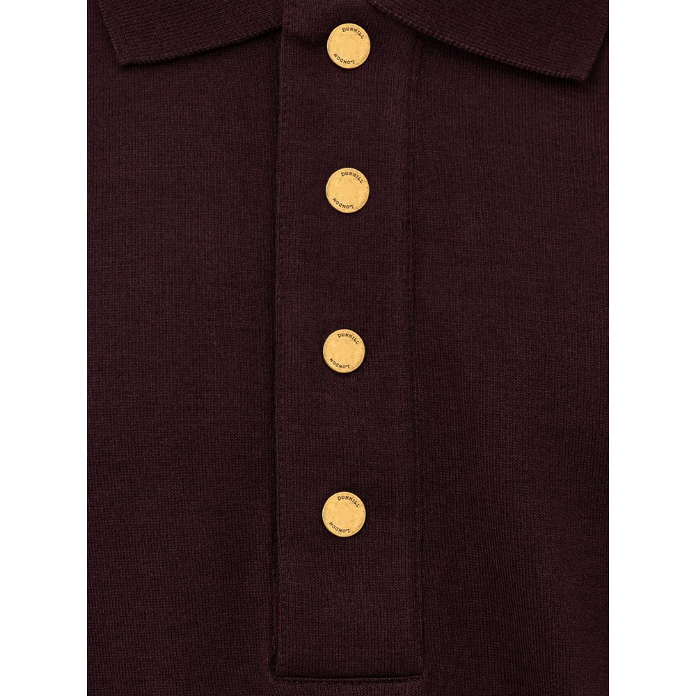 Polo Dunhill en cachemire bordeaux