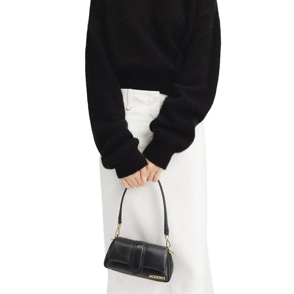 Sac à main en cuir noir Jacquemus