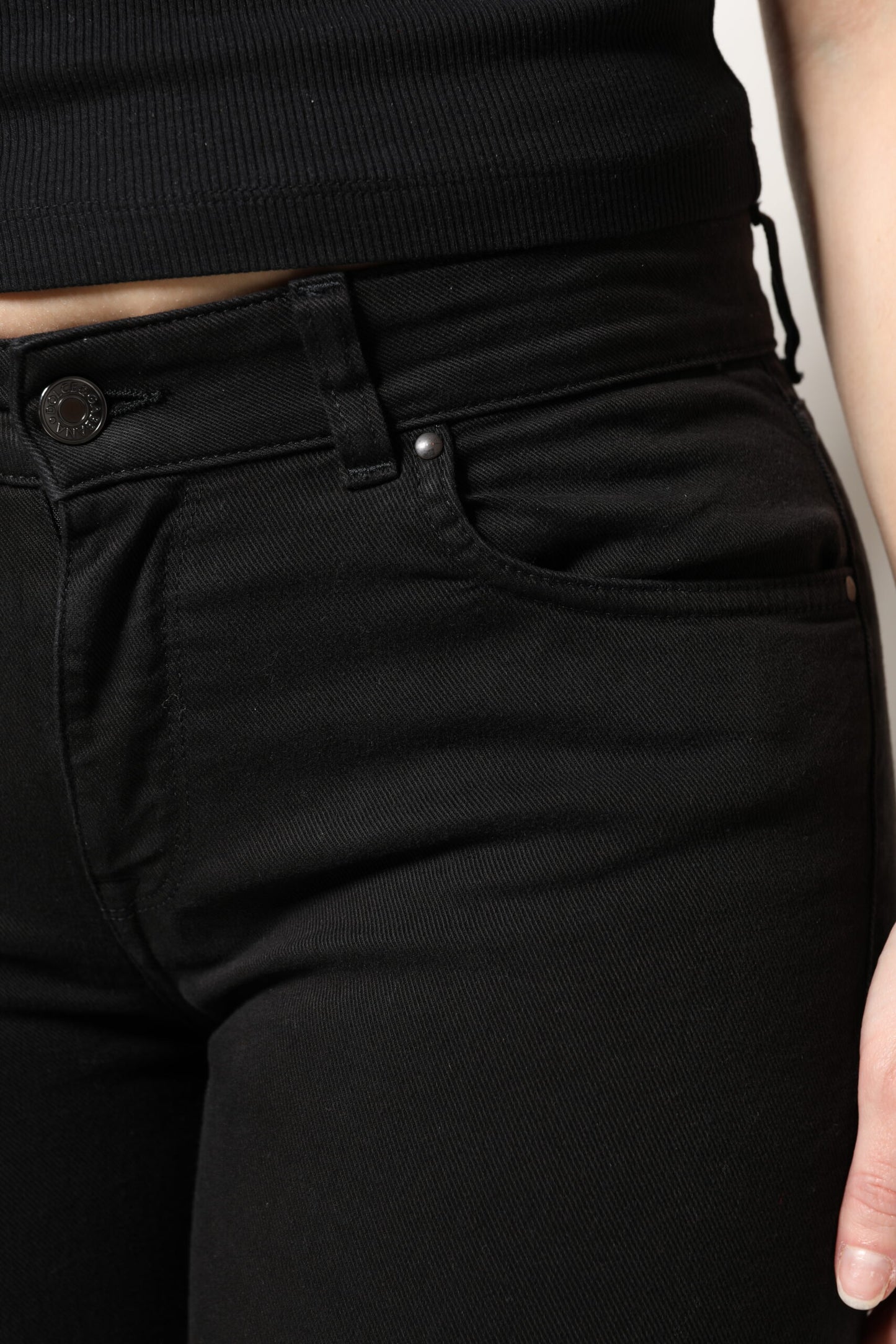 Dolce & Gabbana Black Cotton Mid Waisted Skinny Denim Jeans by Dolce & Gabbana
