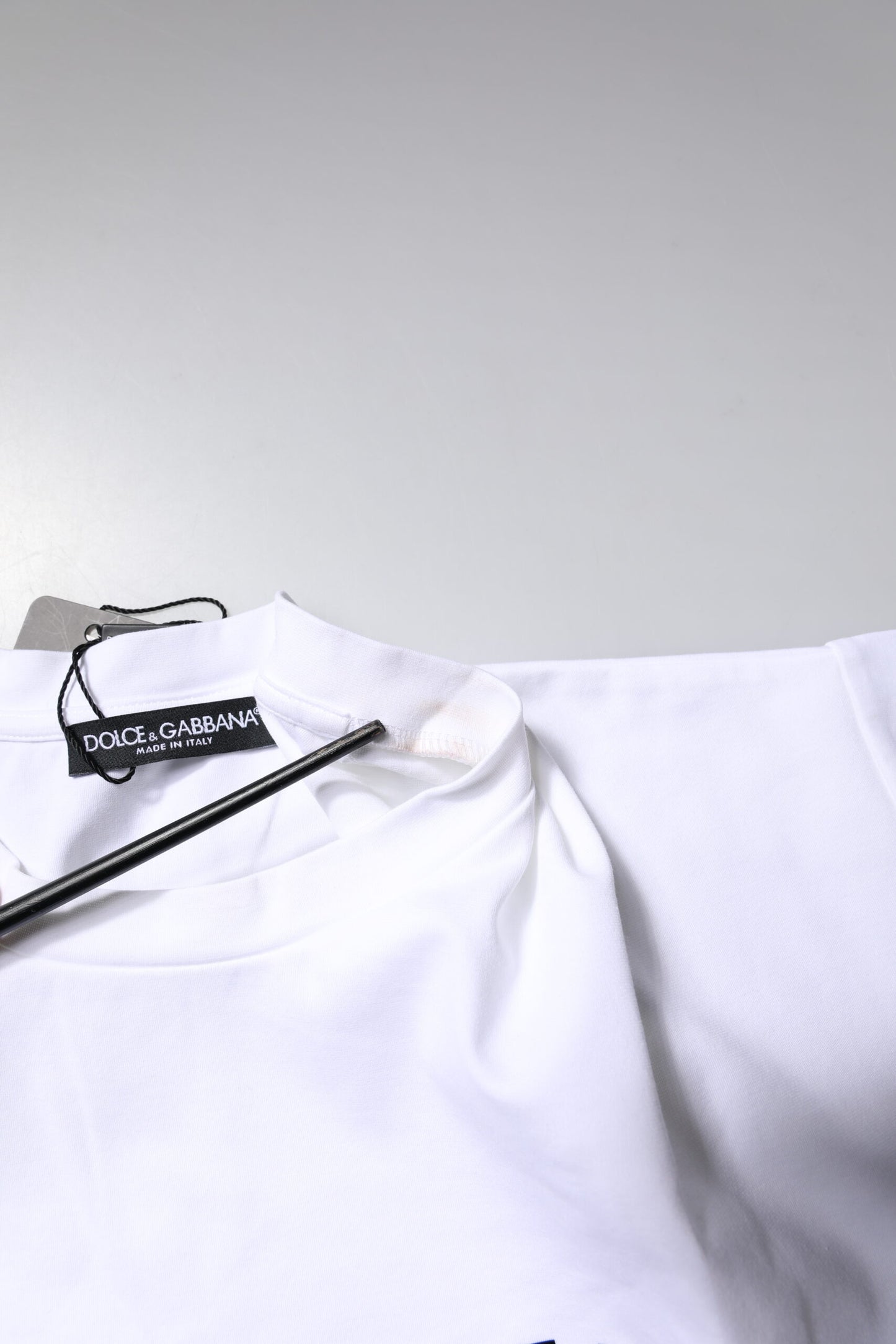 T-shirt ras du cou en coton blanc Bellissima de Dolce & Gabbana