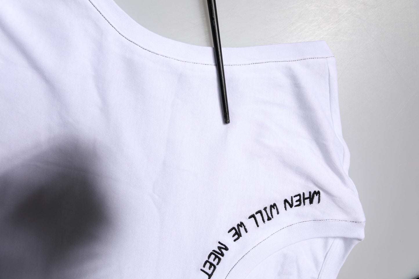 T-shirt débardeur imprimé sans manches en coton blanc Dolce & Gabbana