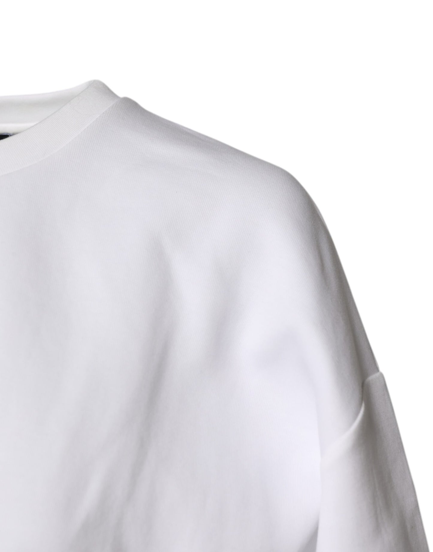 Chemisier Dolce & Gabbana en coton mélangé blanc à manches 3/4