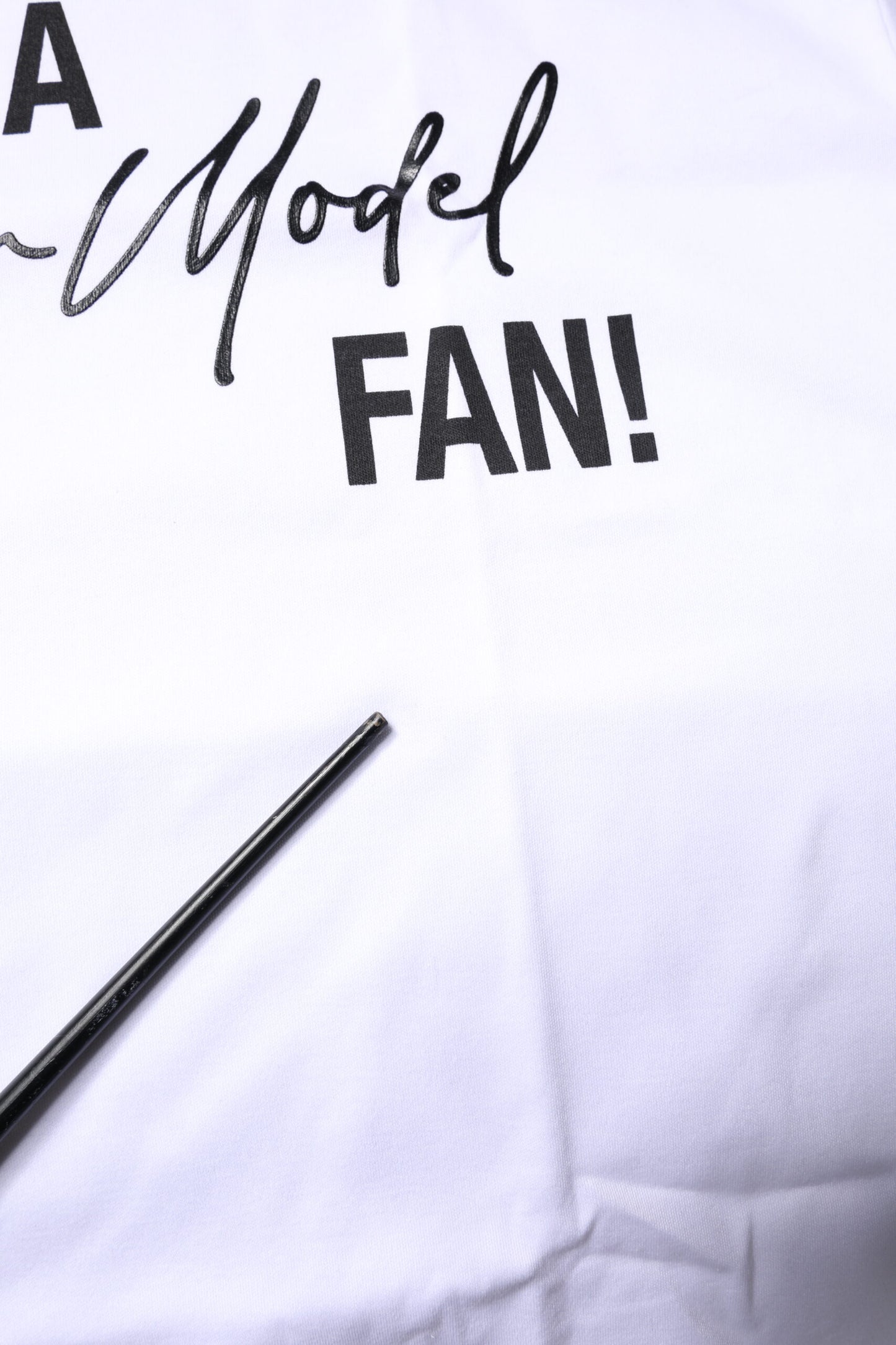 T-shirt col rond en coton imprimé blanc Dolce & Gabbana