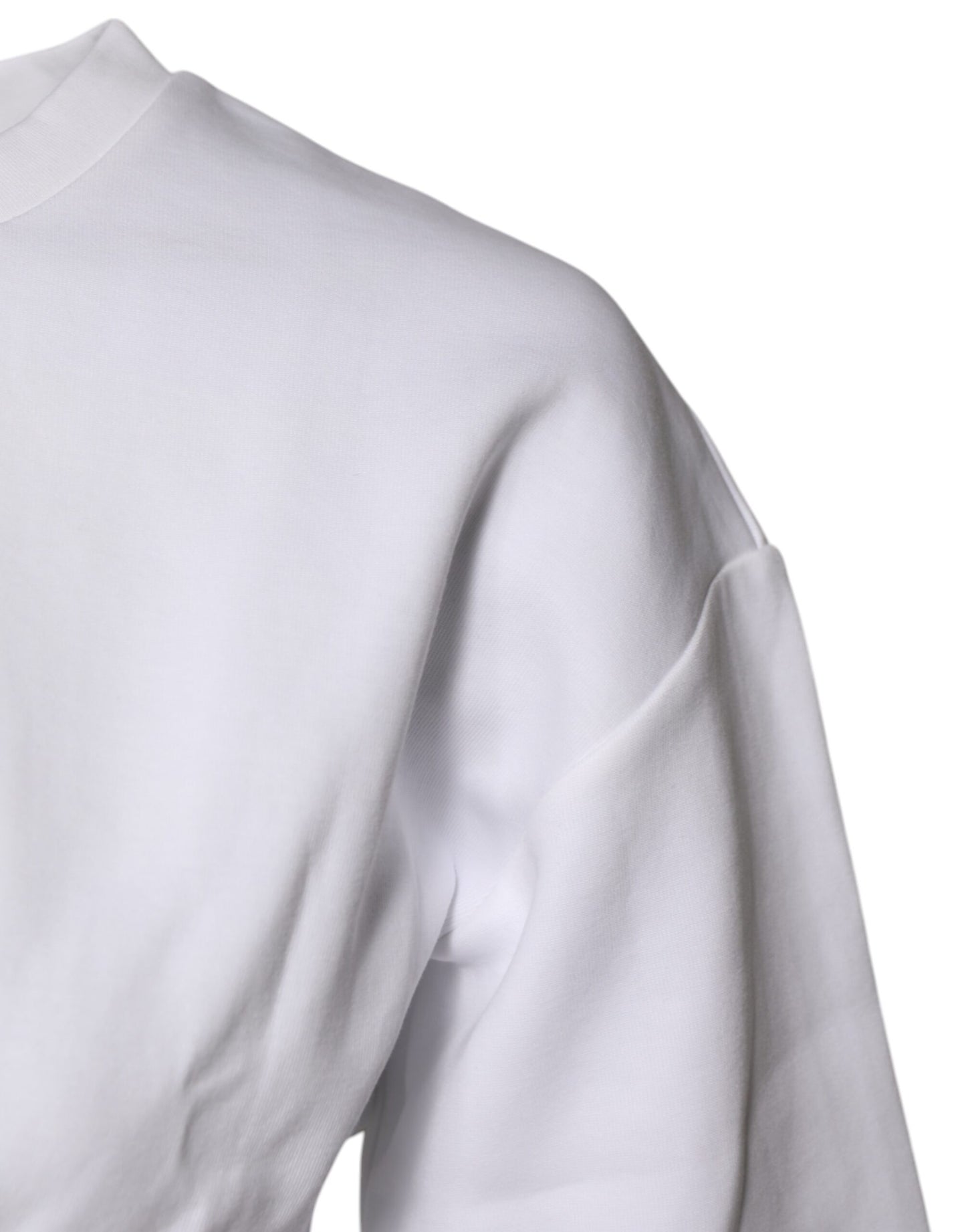 Chemisier Dolce & Gabbana en coton mélangé blanc à manches 3/4