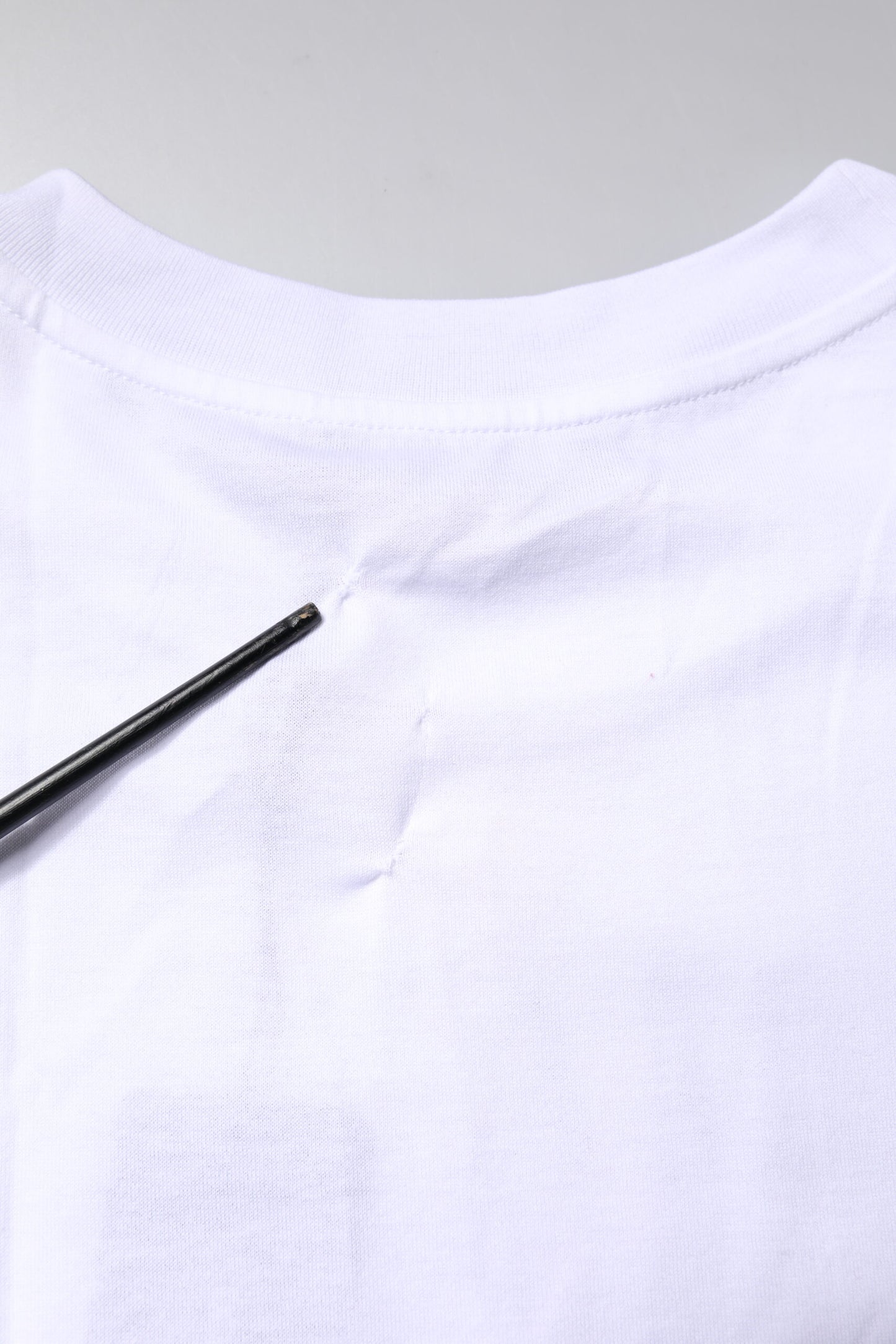 T-shirt col rond imprimé blanc en coton Dolce & Gabbana