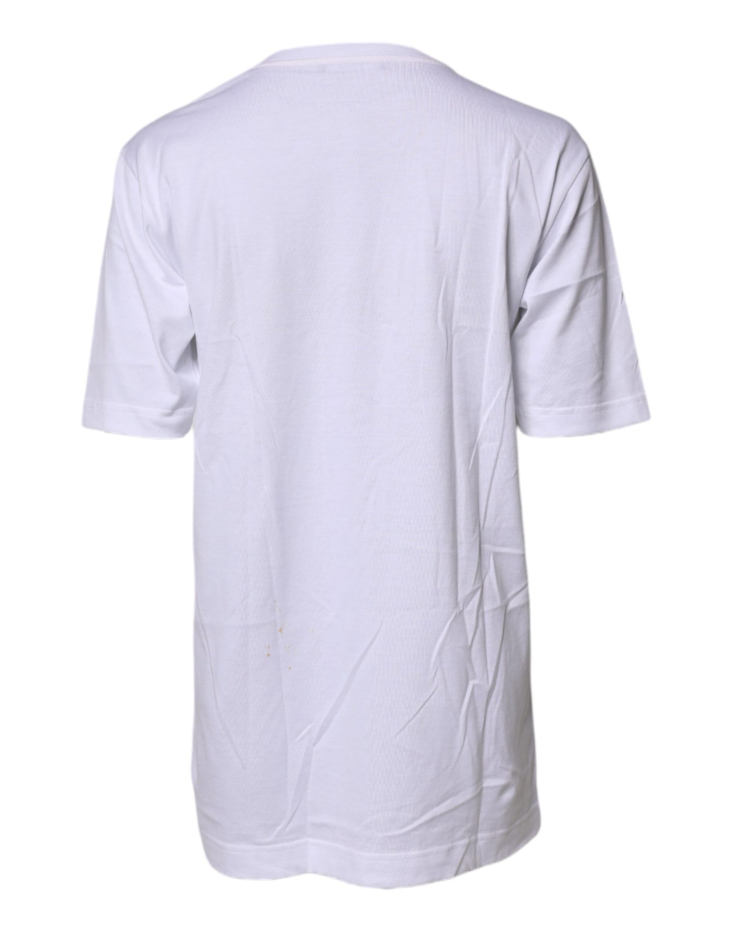 T-shirt en coton brodé blanc Dolce & Gabbana #DGFAMILY