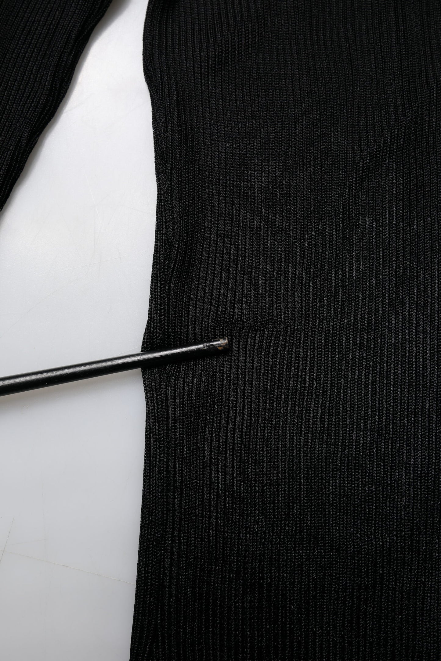 Dolce & Gabbana Haut slim à col roulé et manches longues en tricot noir