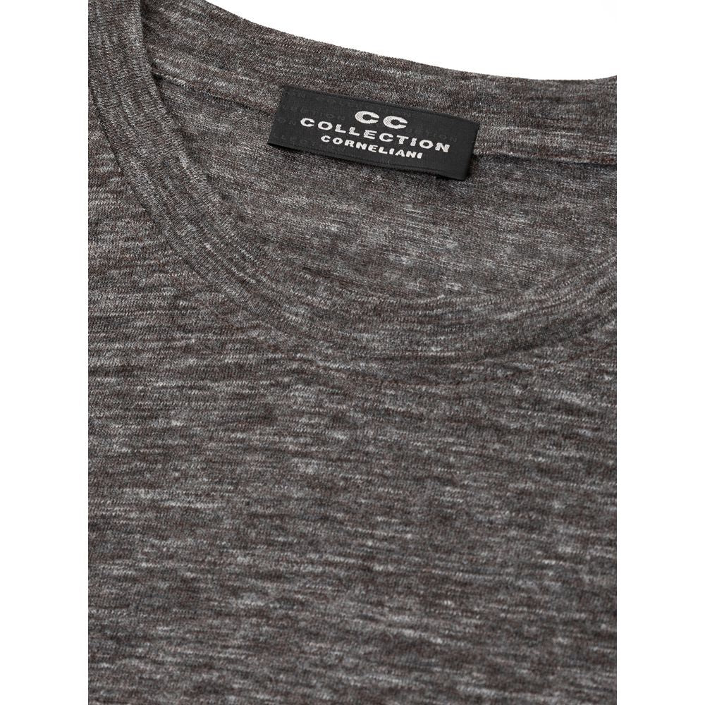 Corneliani Gray Wool T-Shirt by Corneliani